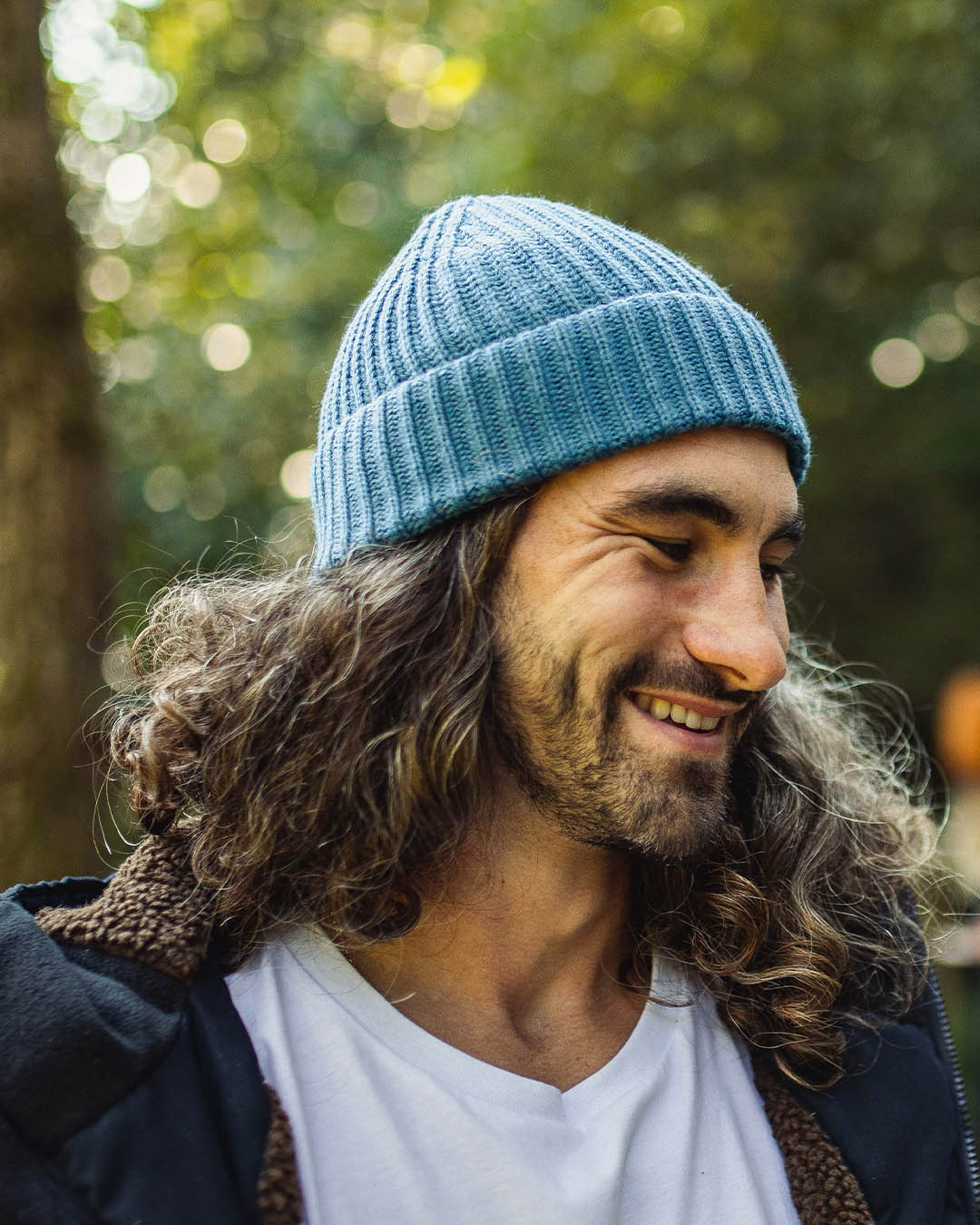 Fisherman Recycled Beanie - Blue Steel