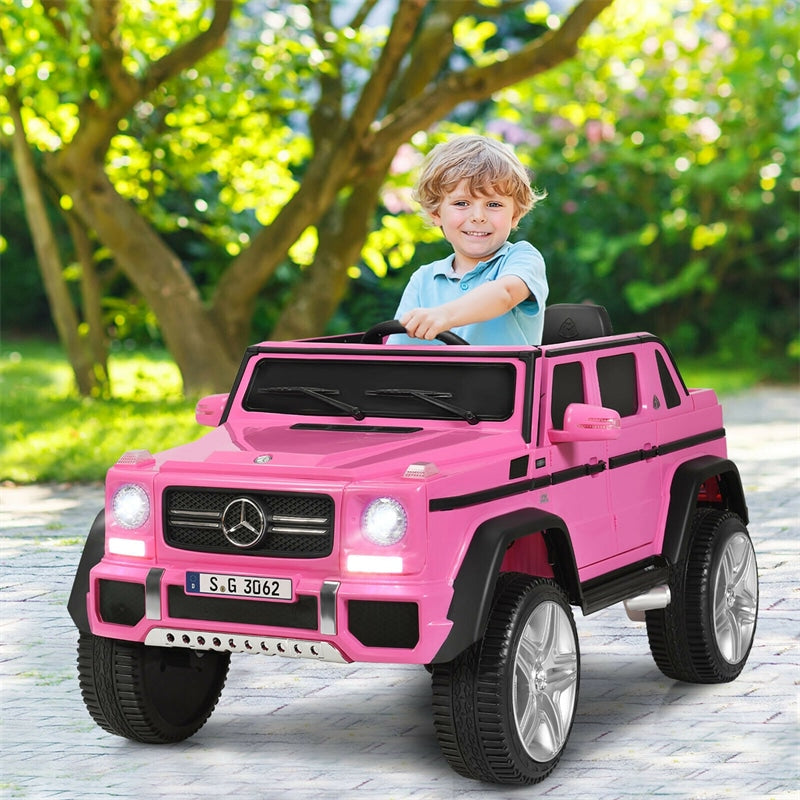 12V Mercedes-Benz Kids Electric Ride On Car Toy with Remote Control & Trunk 2 Motors