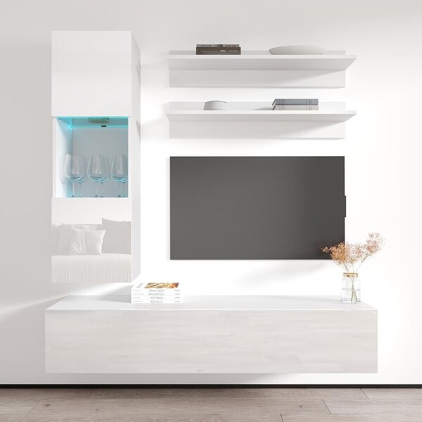 Fly H3 Wall Mounted Floating Modern Entertainment Center