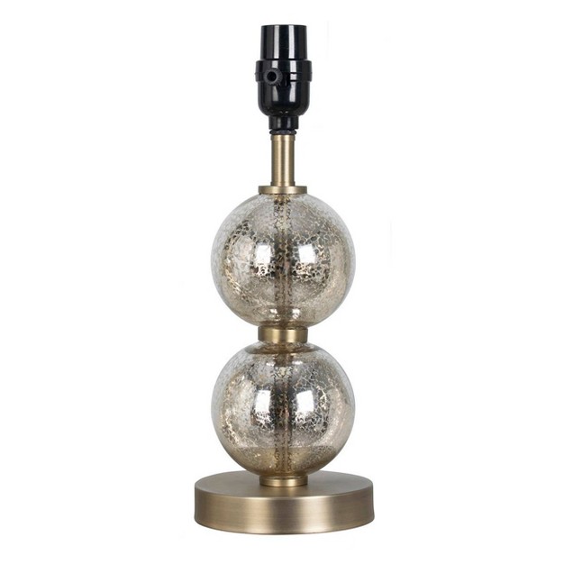 Stacked Glass Ball Table Lamp Base Brass