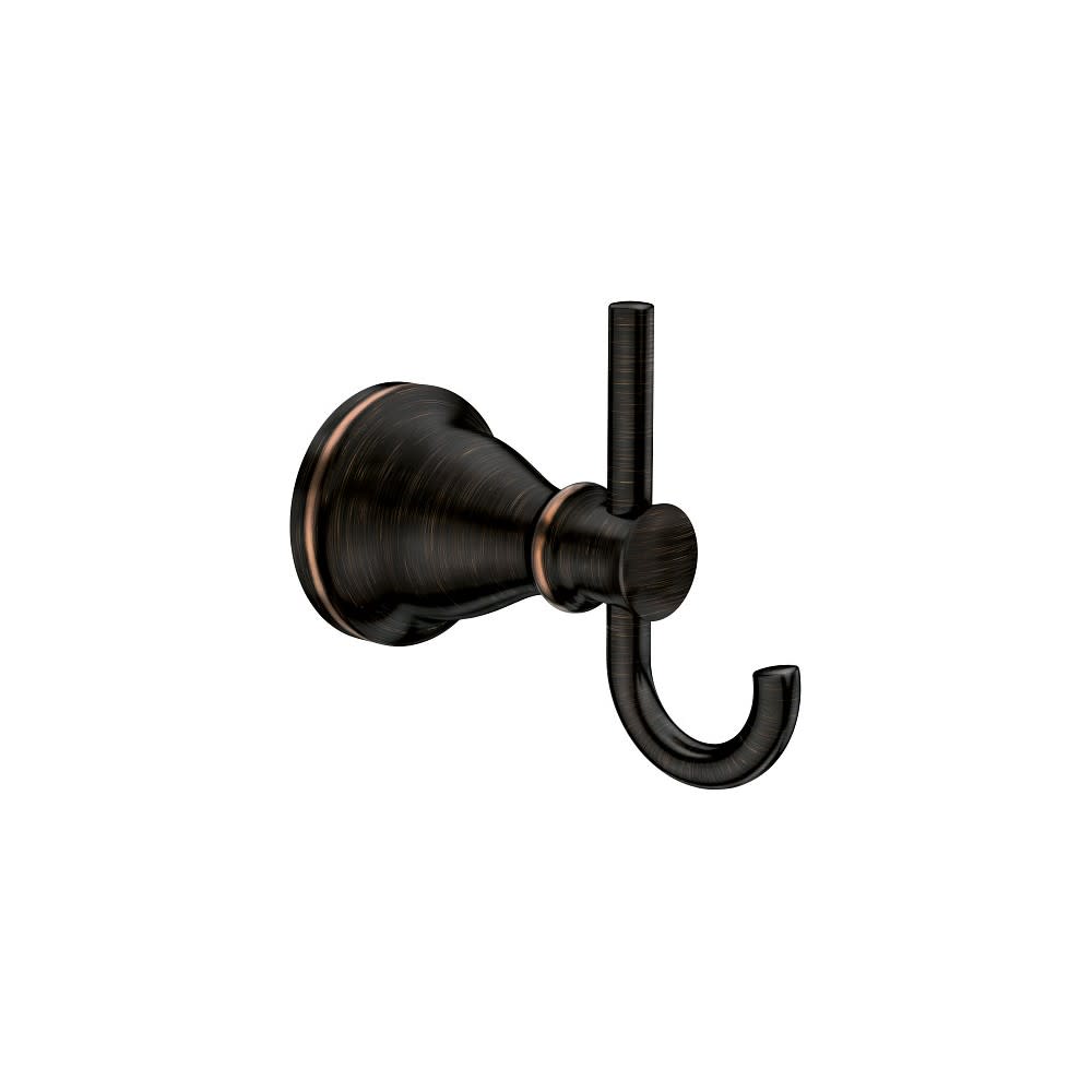 Moen Hilliard Double Robe Hook Mediterranean Bronze