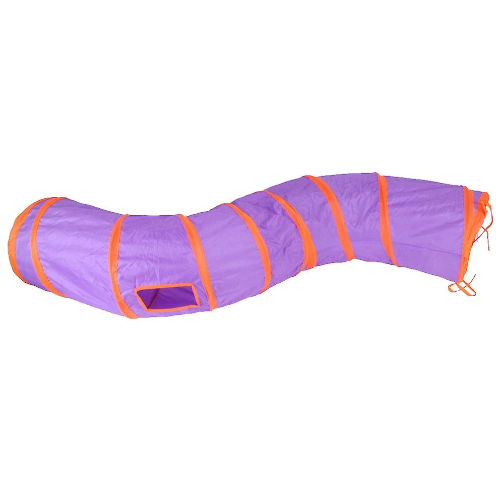 S type foldable cat tunnel