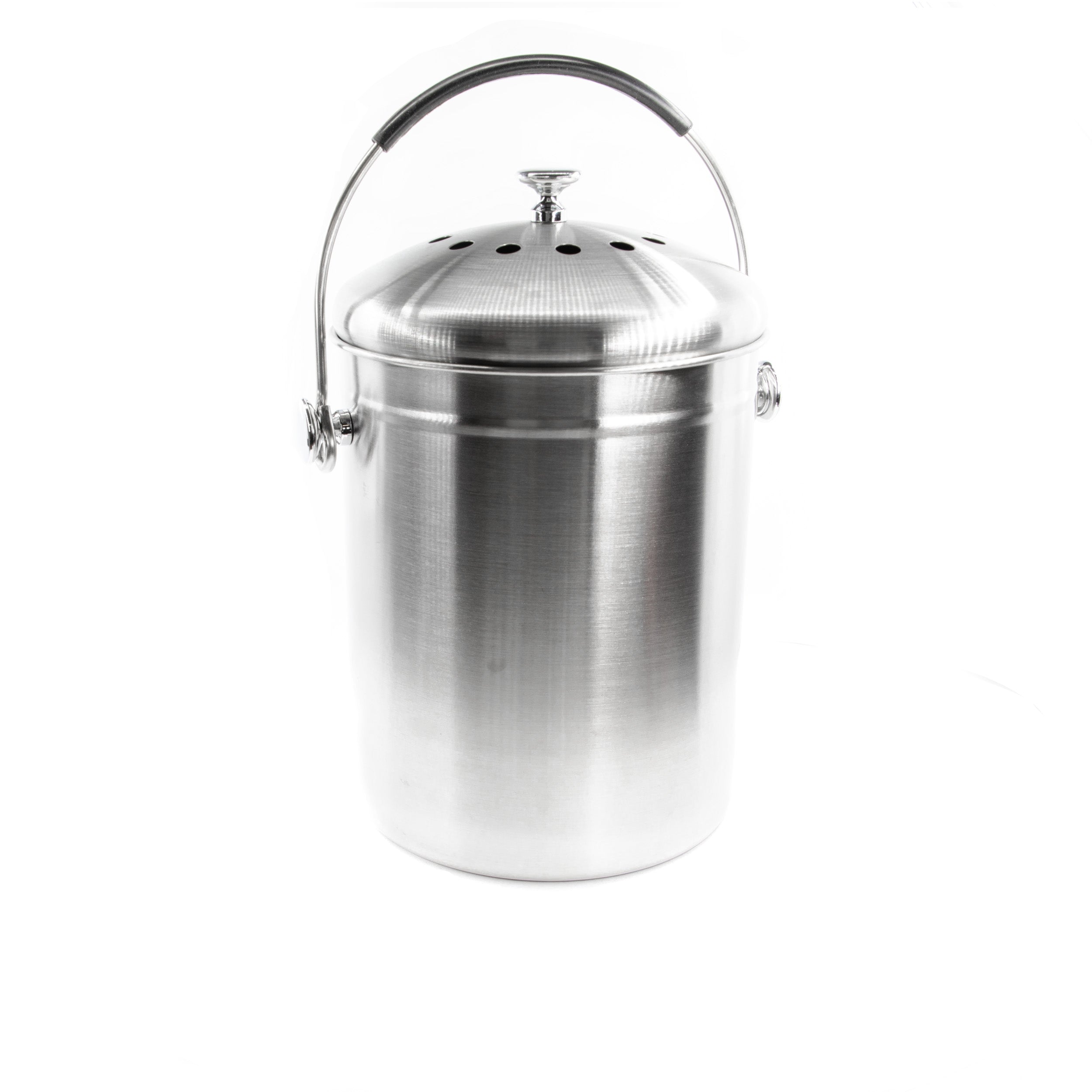 Countertop Compost Bin Stainless Steel 166 oz.