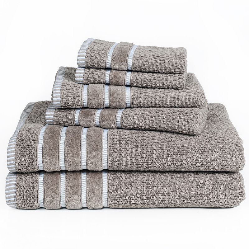 Portsmouth Home Rice Weave 6-piece Bath Towel Set