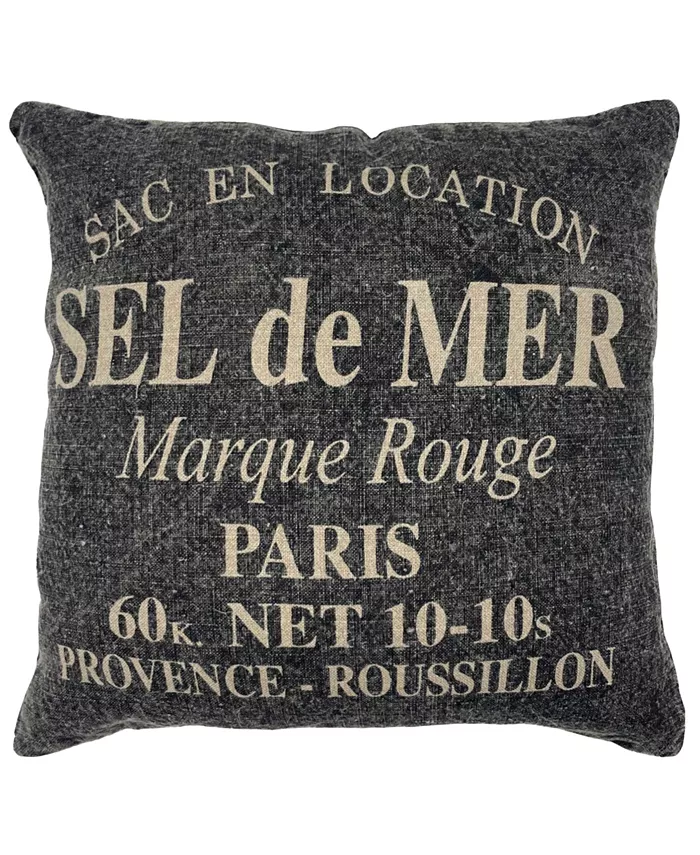 Mod Lifestyles Sel De Mer Print Decorative Pillow， 20