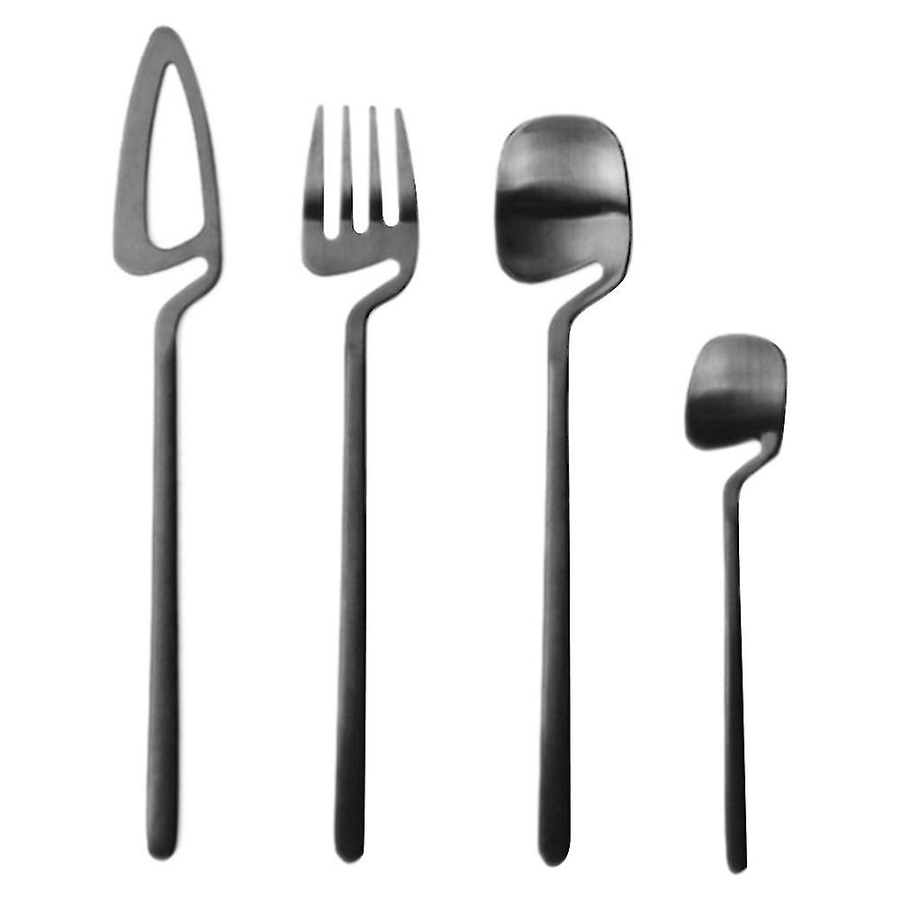 Matte Cutlery Set，stainless Steel Dinner Tableware，flatware Set，knife Fork Spoon Dinnerware Set Par