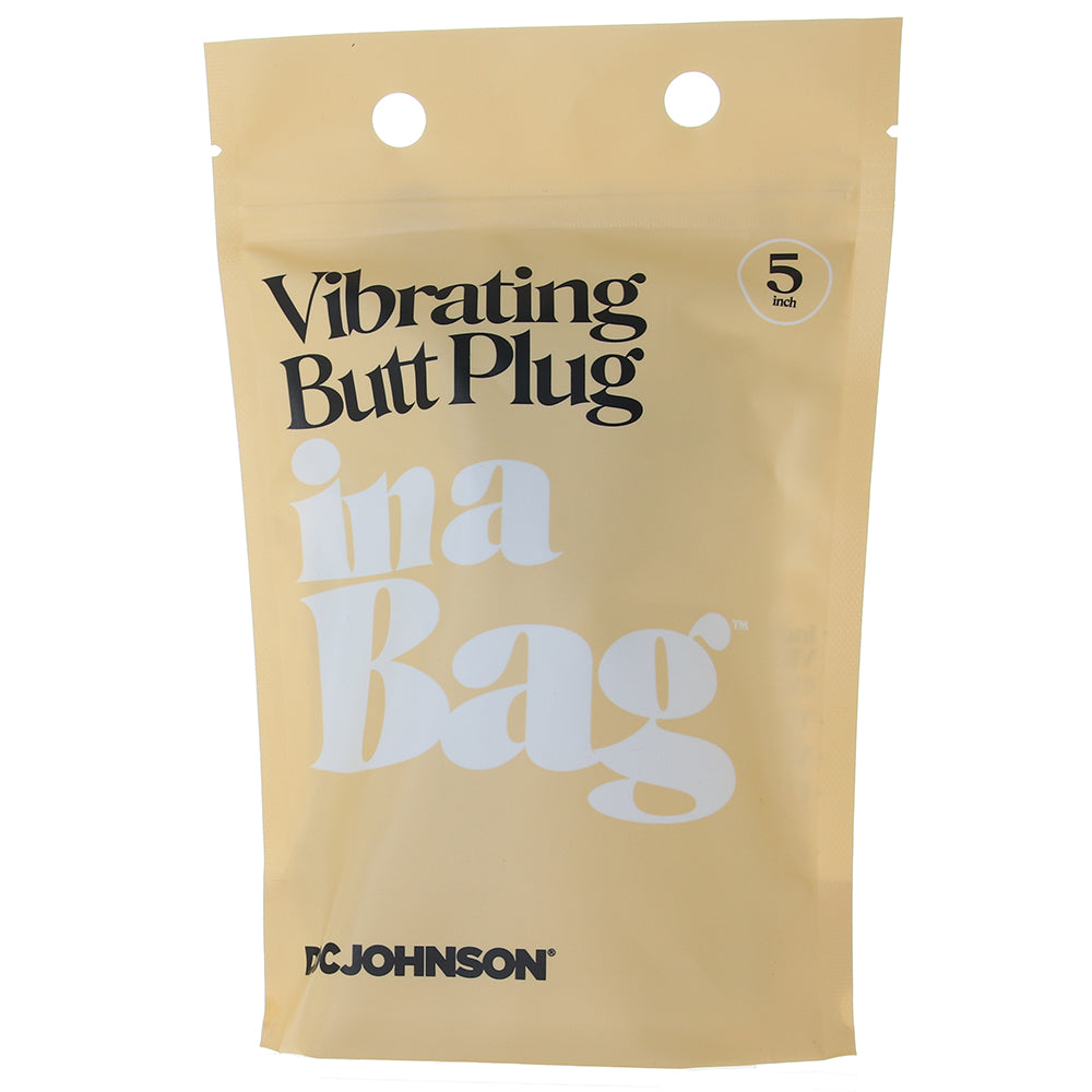 5 Inch Vibrating Butt Plug In A Bag