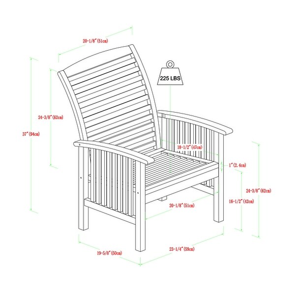 Middlebrook Surfside 7Piece Acacia Outdoor Extension Dining Set