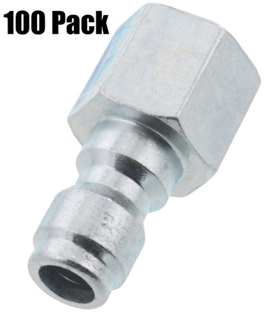 100 Erie Tools 1/4 FPT Female Zinc Plated Plug Quick Connect Coupler