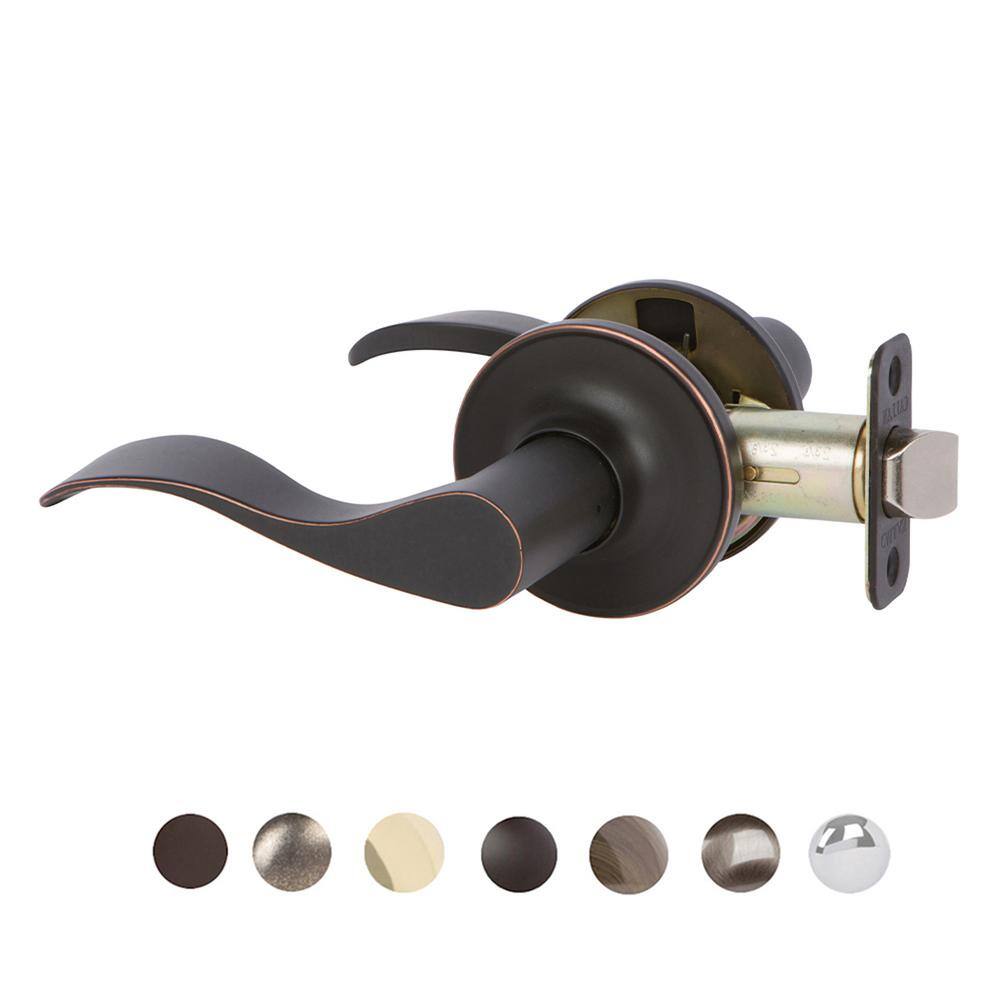 DELANEY HARDWARE Callan Bennett Edged Oil Rubbed Bronze HallCloset Door Handle BN5017R