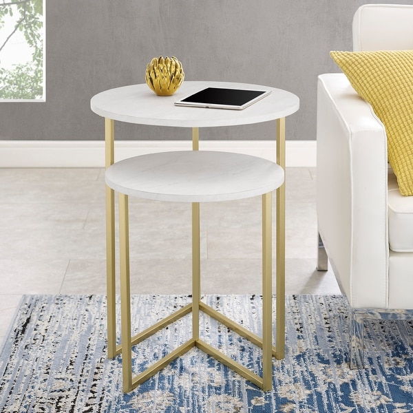 Middlebrook V-leg Nesting Side Table Set