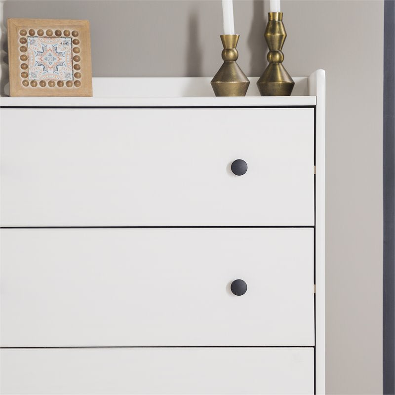 Pemberly Row 4-Drawer Solid Wood Bedroom Chest in White