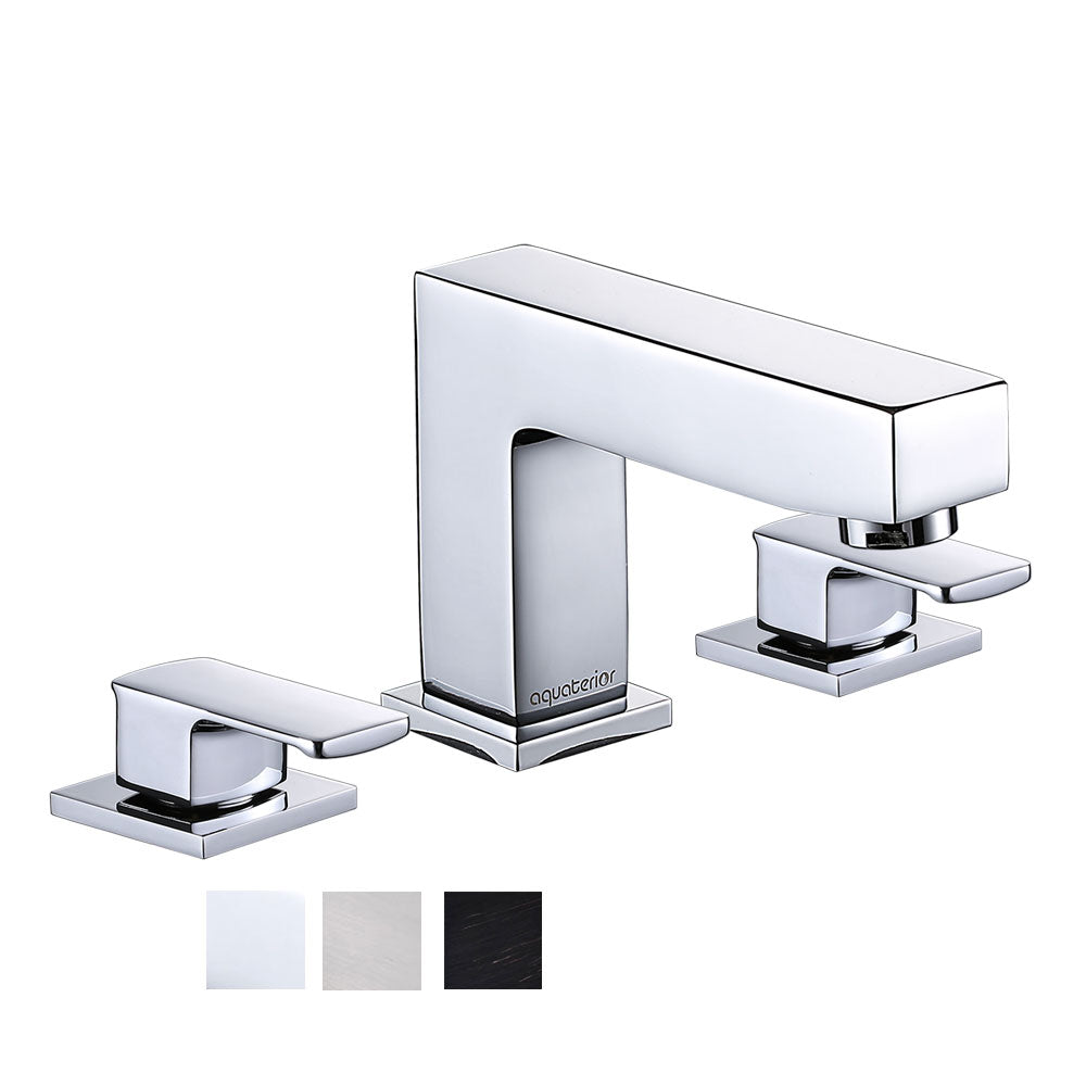 Aquaterior Widespread Faucet 3-Hole 2-Handle Cold Hot 4