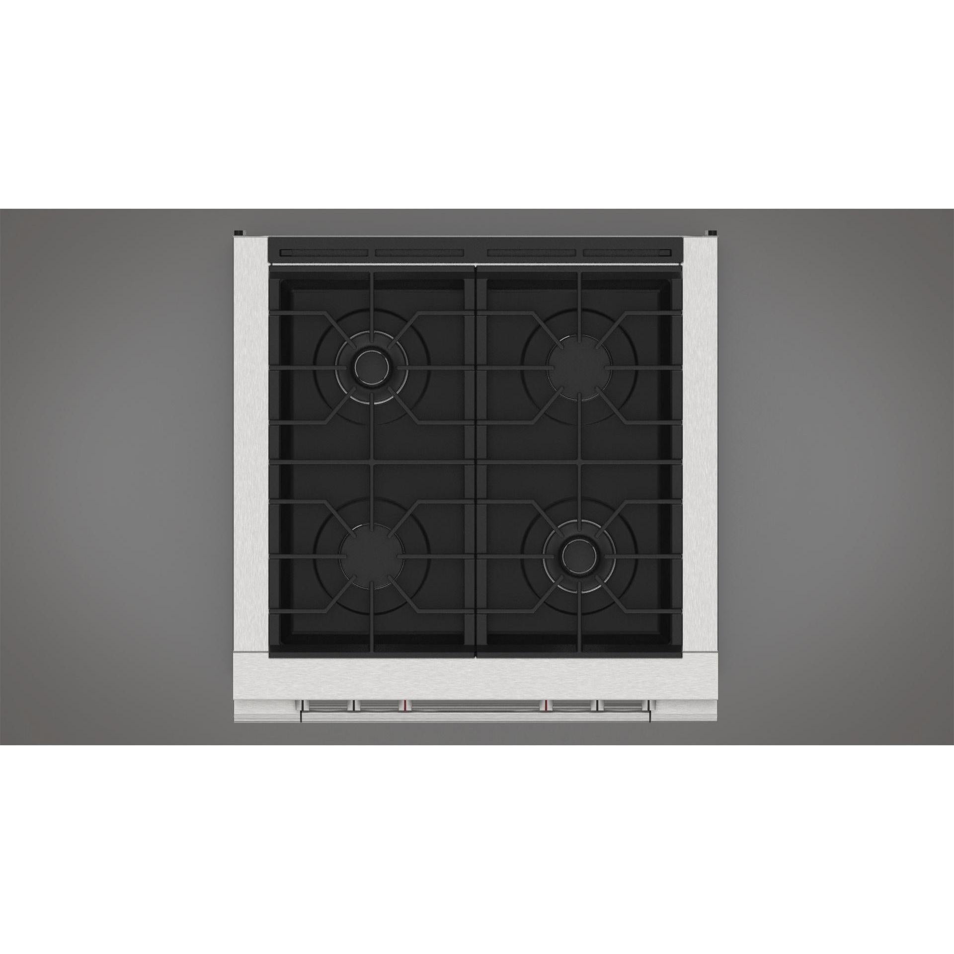 Fulgor Milano 30-inch Freestanding Gas Range with True European Convection Technology F4PGR304S2