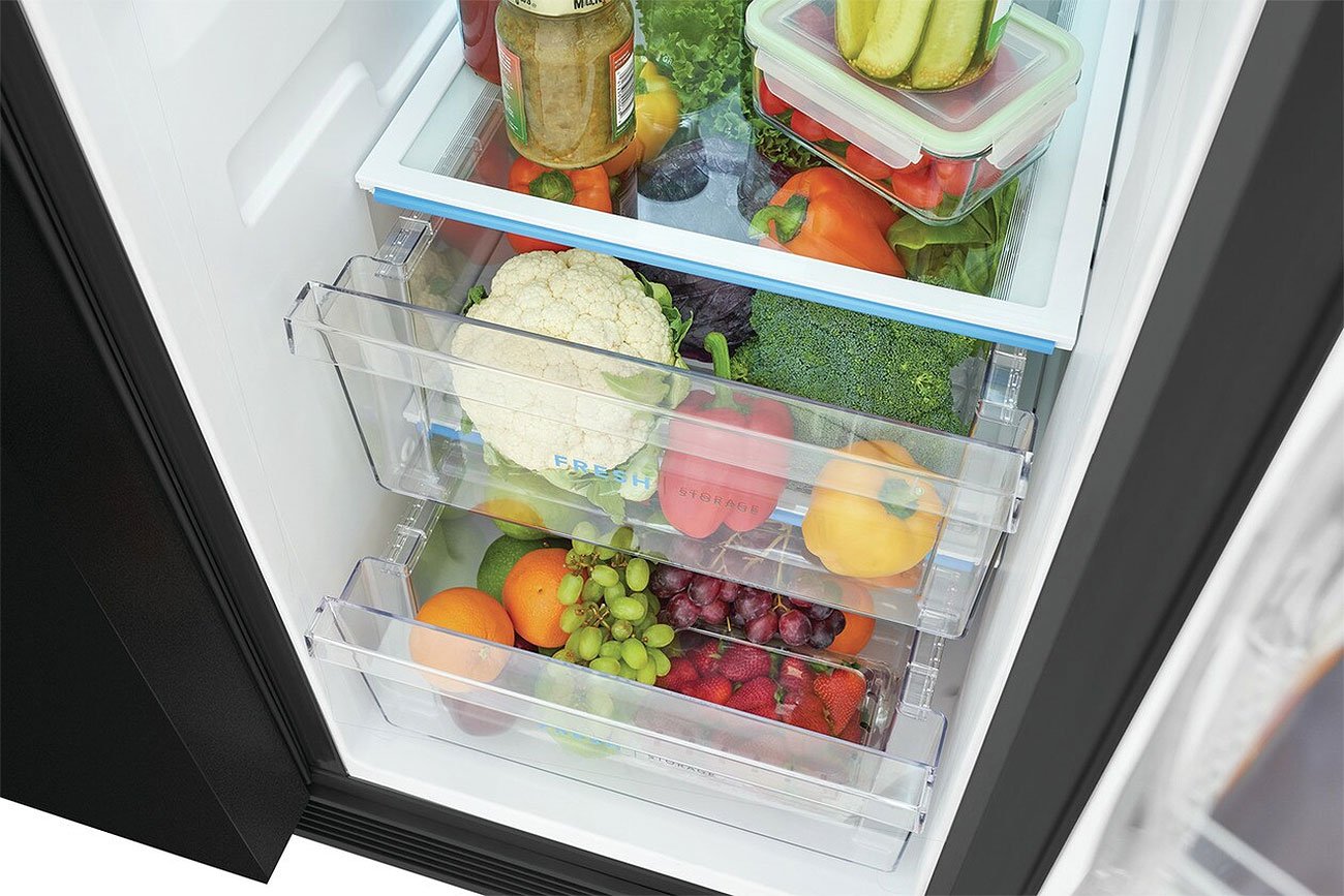 Frigidaire 25.6 Cu. Ft. Black Side-By-Side Refrigerator