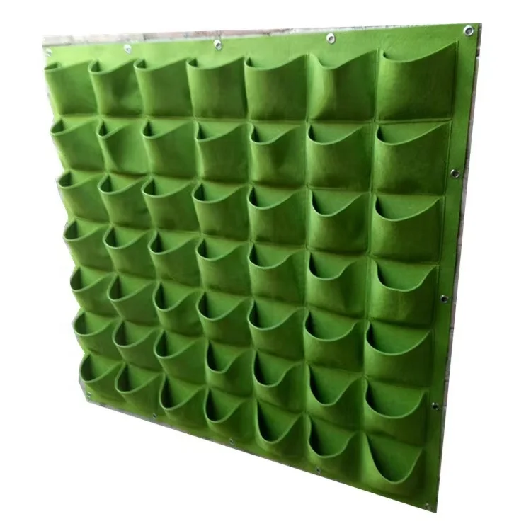 Garden Supplies 4/ 7/ 9/ 12 /18 /36/ 64 Pocket Felt Fabric Hanging Planter Vertical Garden Grow Bags