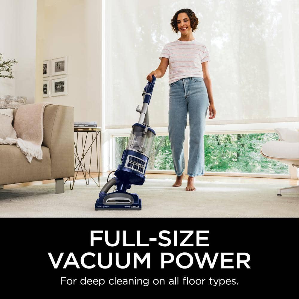 Shark Navigator LiftAway Deluxe Corded Bagless HEPA Filter Upright Vacuum for Hard Floors and Area Rugs in Blue  NV360