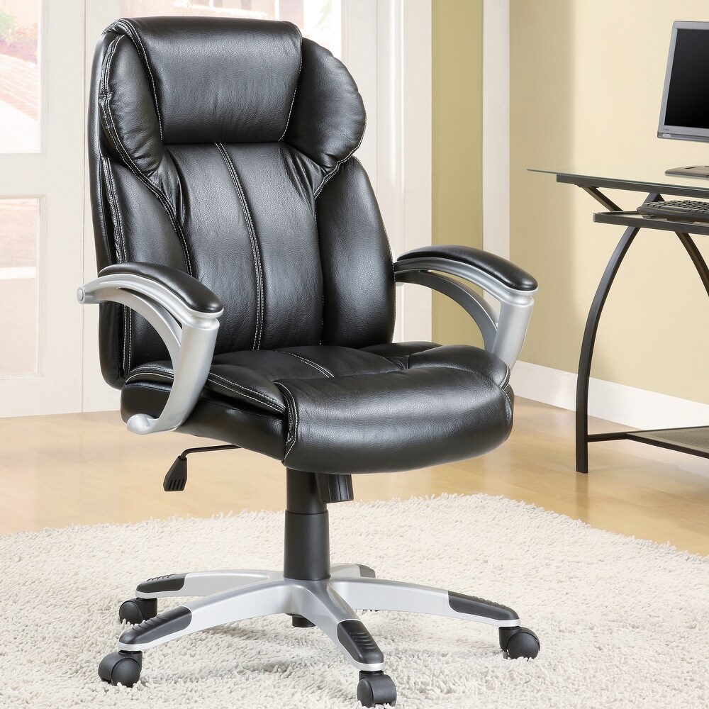 Executive Ergonomic Plush Adjustable Office Chair with Padded Arms