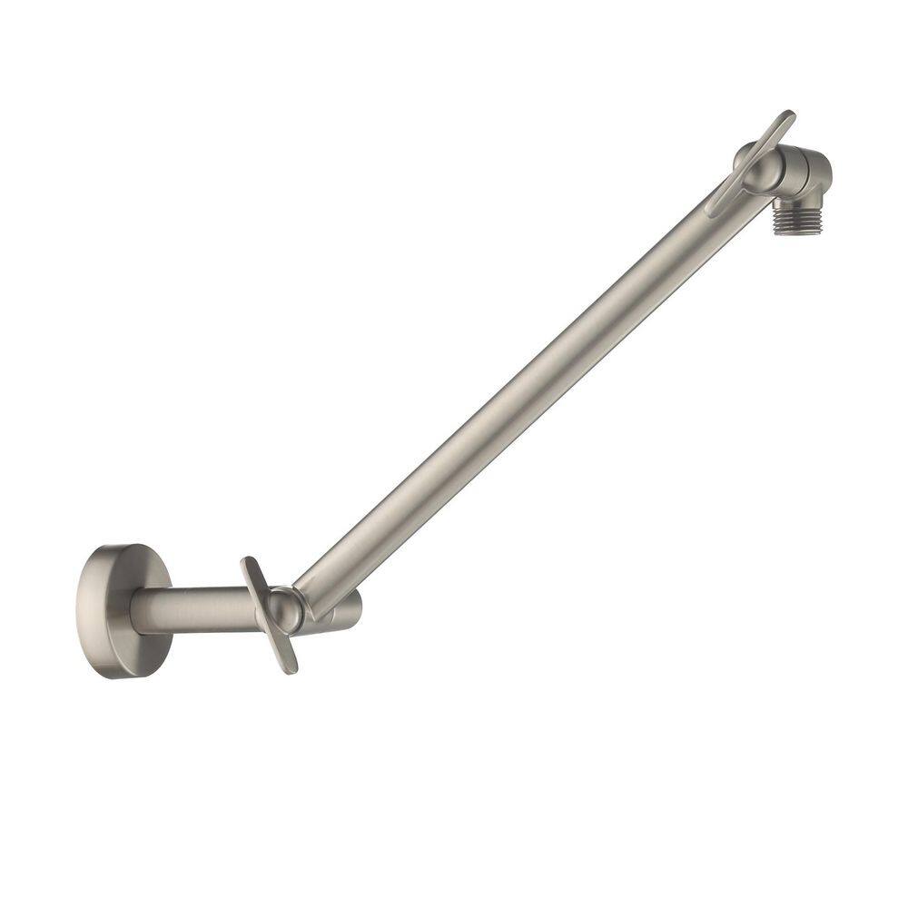 MODONA Adjustable Rain Shower Arm in Satin Nickel AC39-SN