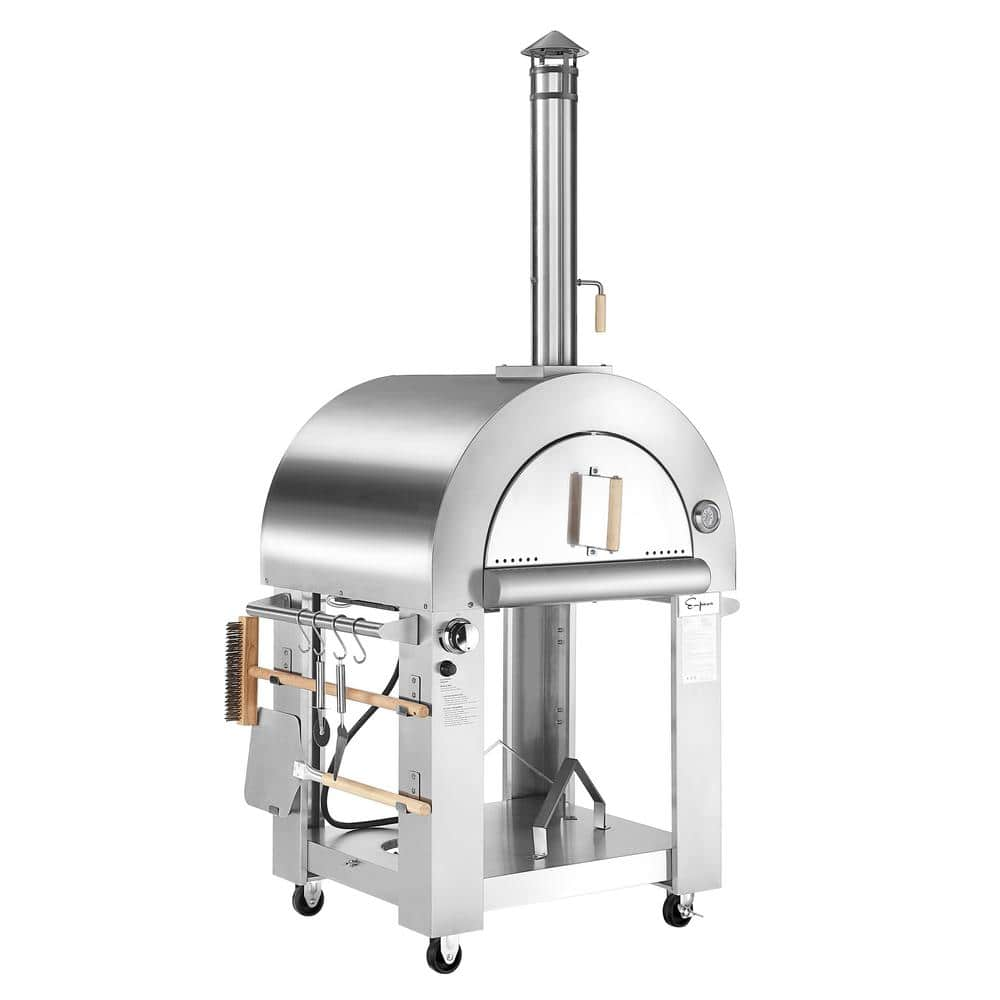 Empava Propane Tank Burning Outdoor Pizza Oven with Accessories in Stainless Steel EMPV-PG03