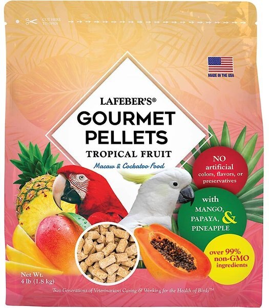 Lafeber Tropical Fruit Gourmet Pellets Macaw Bird Food