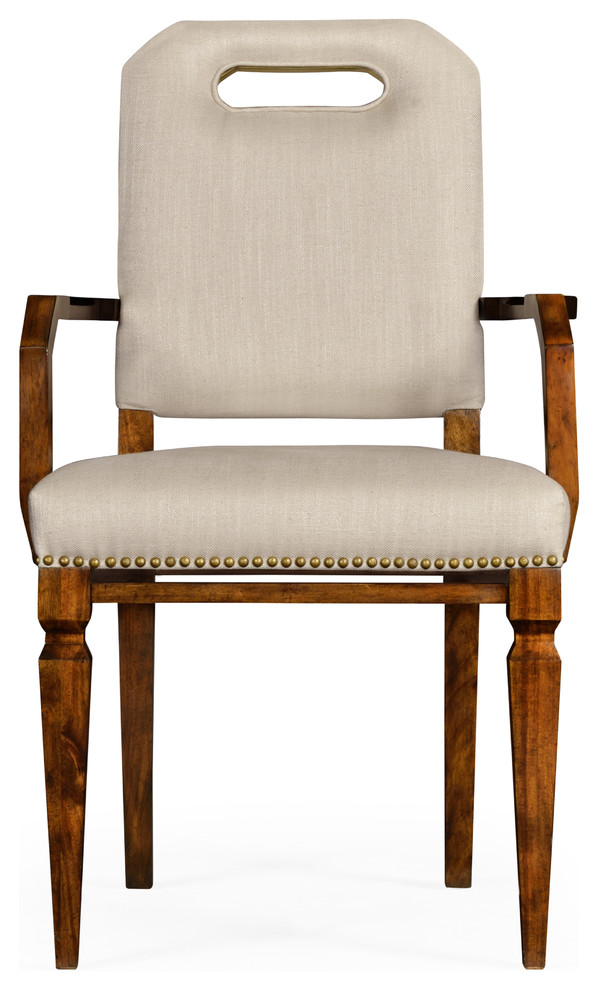 Contemporary Camden Dining Armchair  Upholstered in MAZO   Traditional   Dining Chairs   by Jonathan Charles Fine Furniture  Houzz