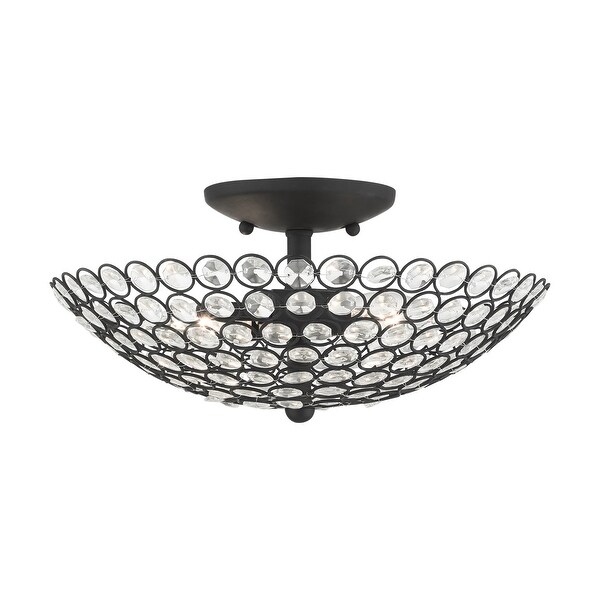 Livex Lighting Cassandra 2 Light 13 Wide Semi-Flush Bowl Ceiling