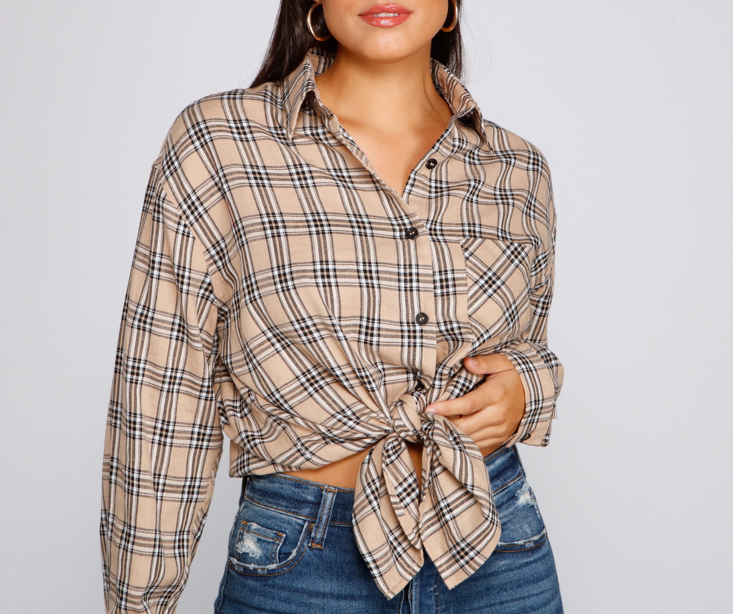 Mad About It Plaid Button Down Shirt