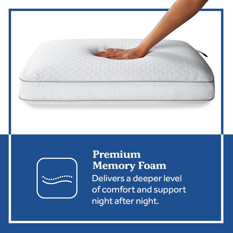 Sealy Essentials Classic Memory Foam Pillows, 2 Pack