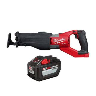 MW M18 FUEL 18V Lithium-Ion Brushless Cordless Super SAWZALL Orbital Reciprocating Saw  High Output 12.0Ah Battery 2722-20-48-11-1812