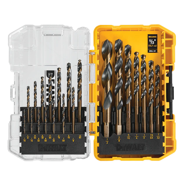 DEWALT DWA1181 21-Piece Set Black Oxide Coated Hss Twist Drill Bit Set