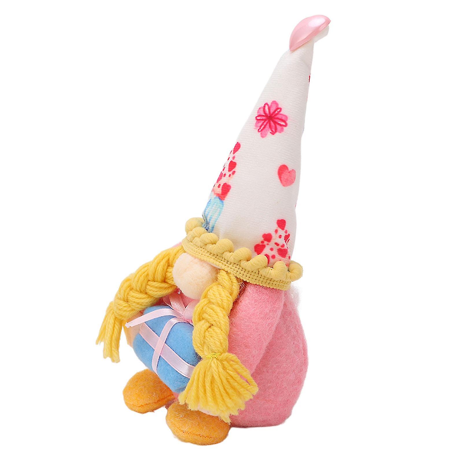 Gnomes Plush Decoration Dwarf Cute Soft Stuffed Gnomes Doll Toy for Home Birthday Braid