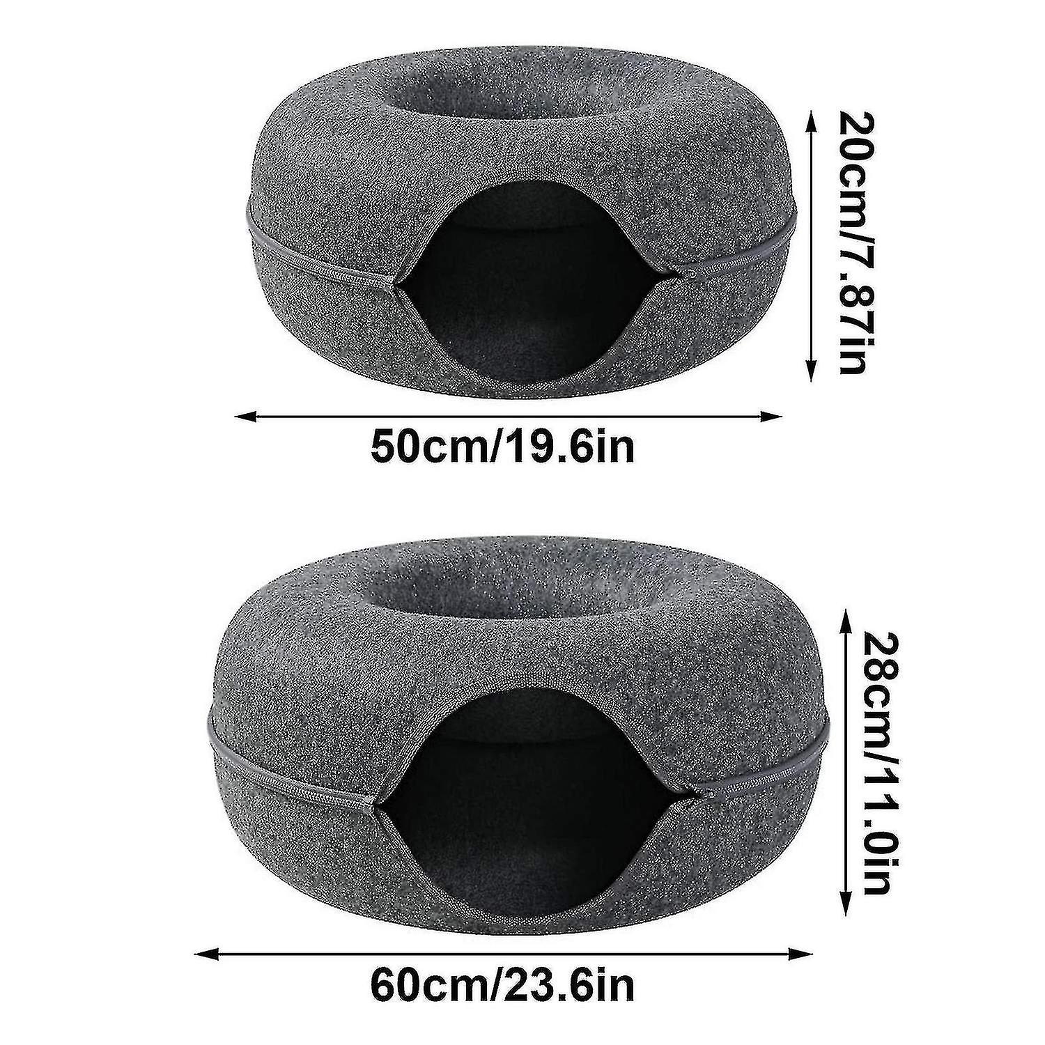 Removable Cat Nest，round Donut Felt Pet Nest，cat Tunnel Bed，semi-closed Washable Cat Tunnel Nest，det