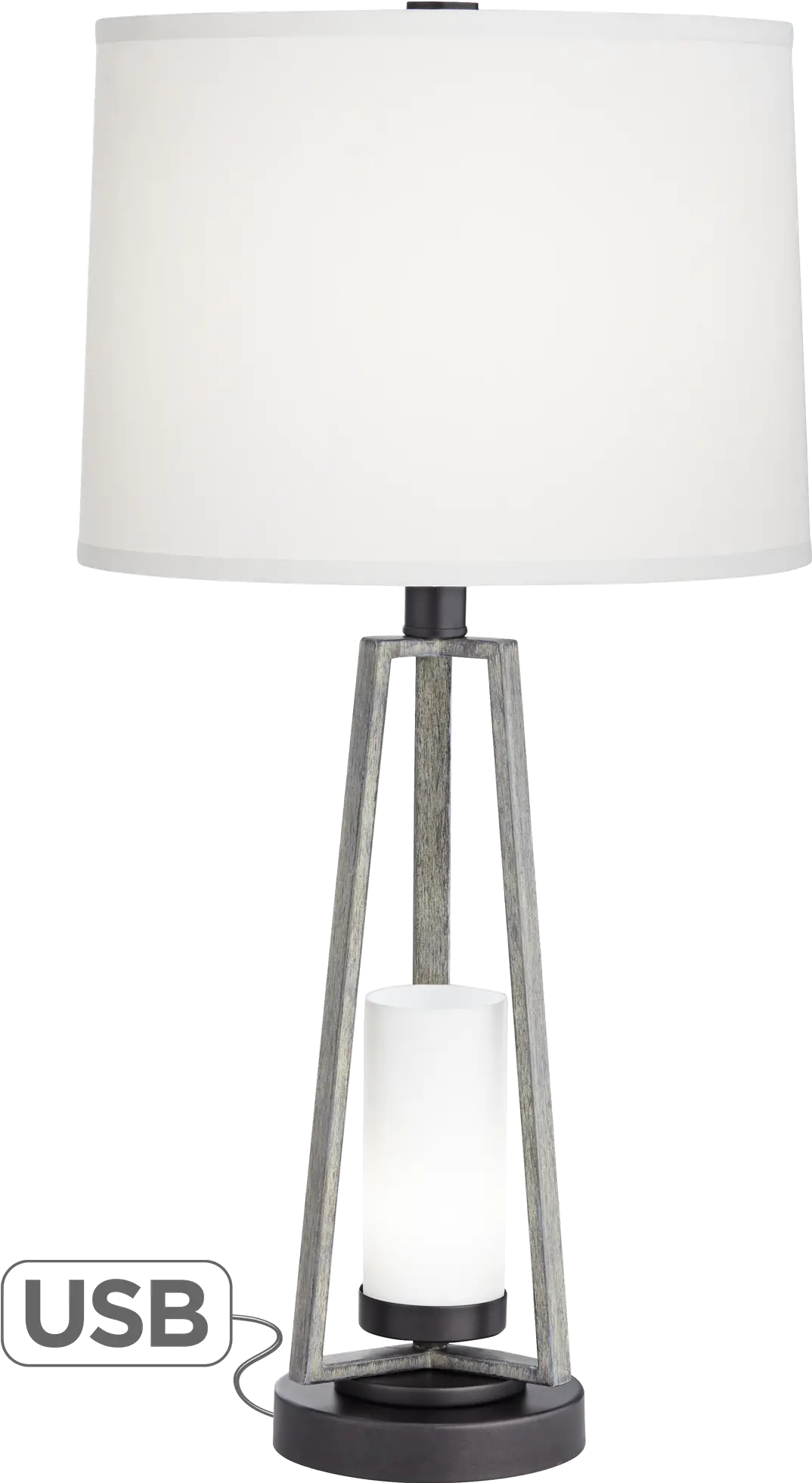 City Ports Gunmetal Table Lamp