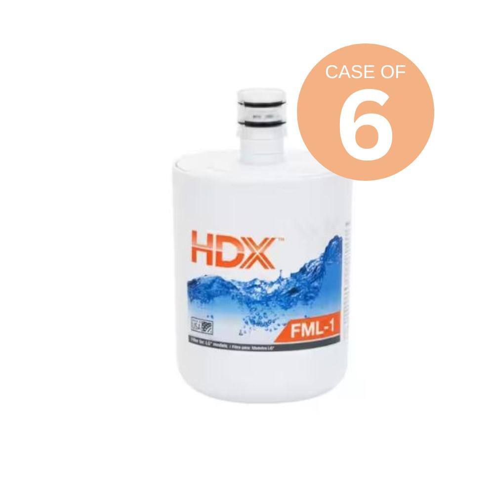 HDX FML-1 Premium Refrigerator Replacement Filter Fits LG LT500P (Case of 6) 107011