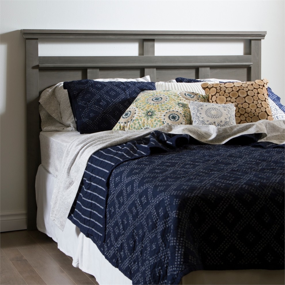 South Shore Versa Full/Queen Headboard  54/60  x27 x27  Gray Maple   Transitional   Headboards   by South Shore Furniture  Houzz