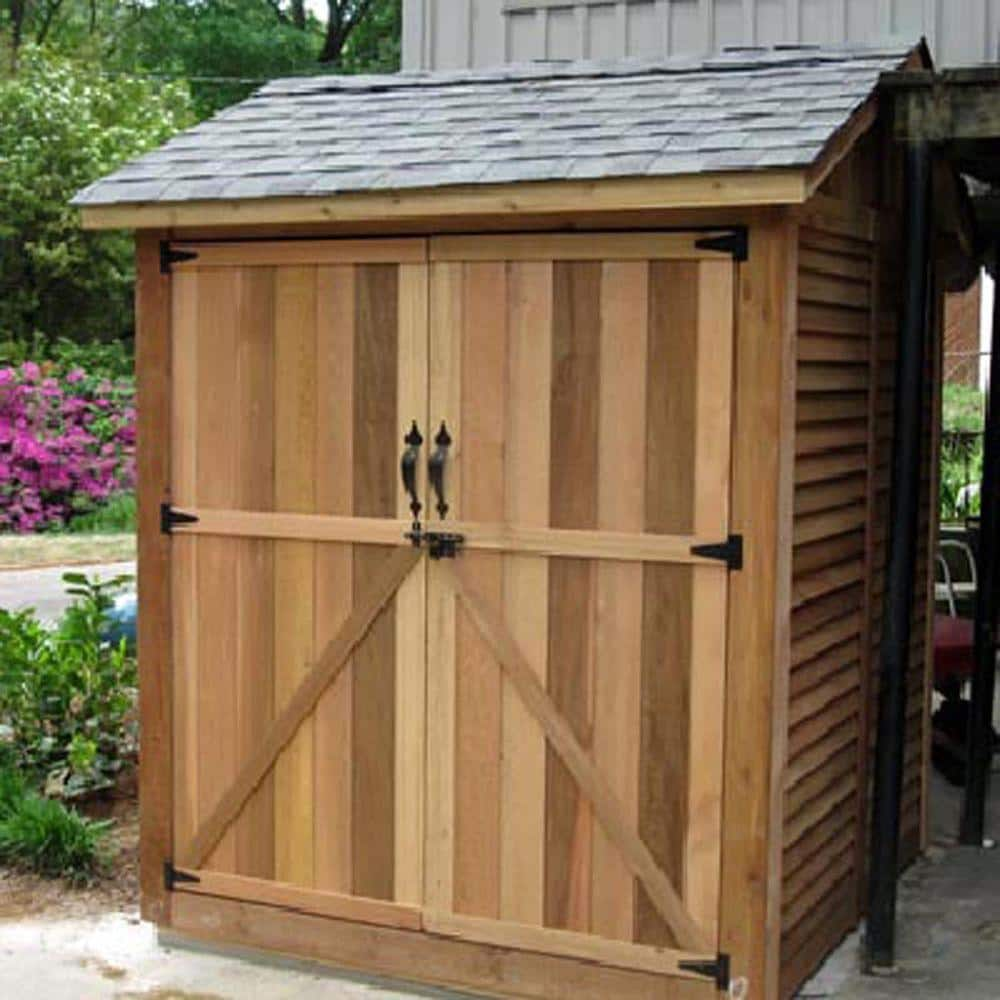 Outdoor Living Today 6 ft. x 6 ft. Western Red Cedar Maximizer Storage Shed MAX66