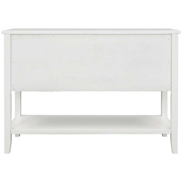 Cambridge Series Buffet Sideboard Console Table with Bottom Shelf