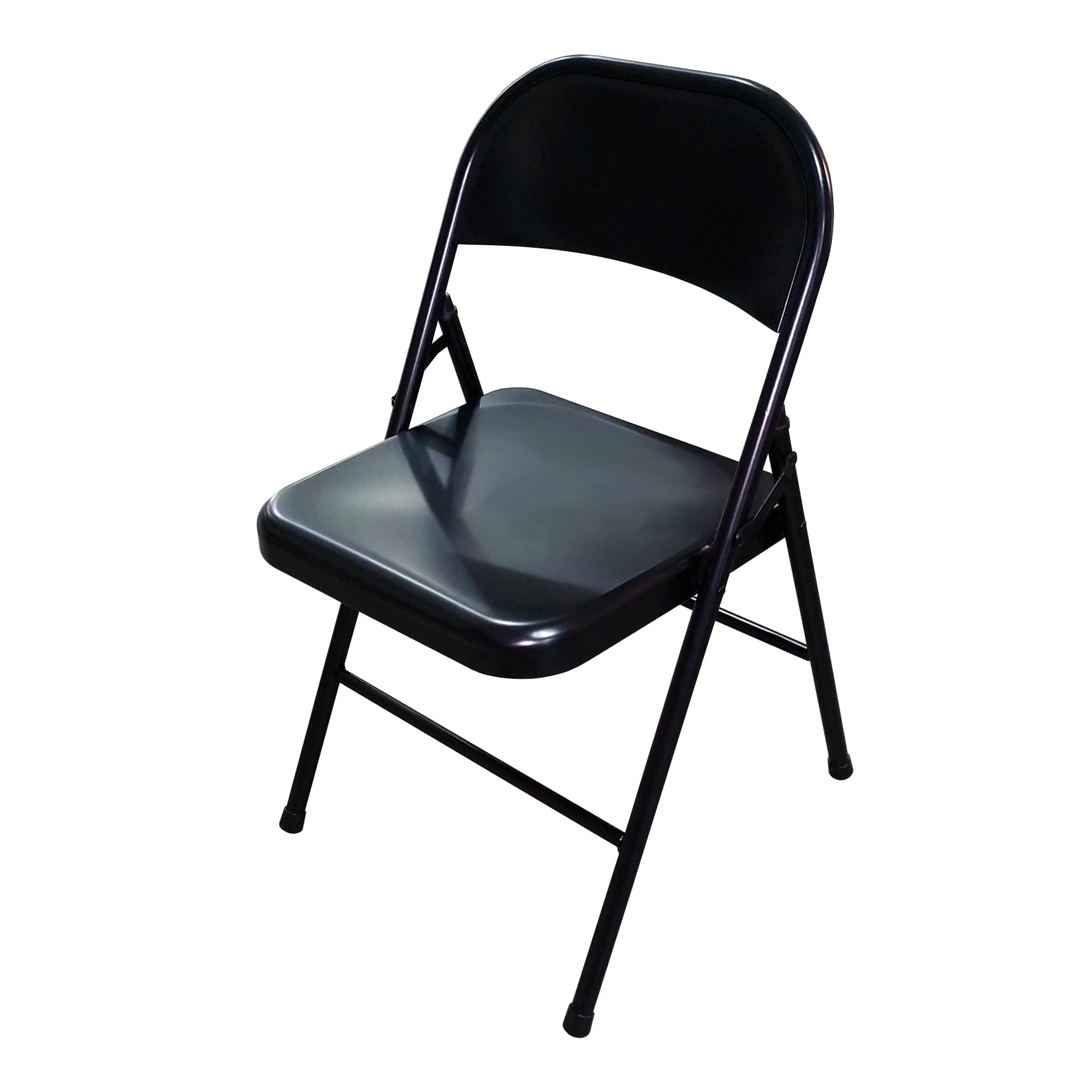 Plastic Development Group Commercial Party Heavy Duty Steel Folding Chair, Black