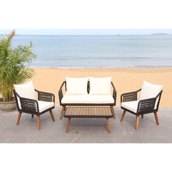 SAFAVIEH Outdoor Living Raldin Rope 4 Pc Living Set