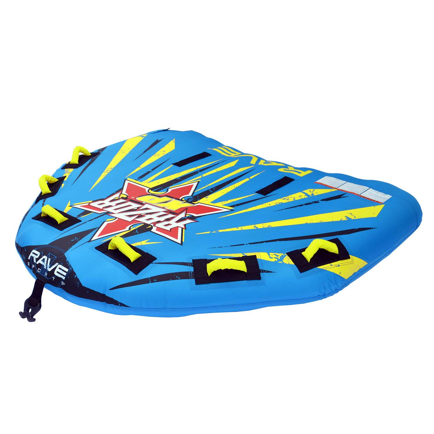 RAVE Sports Razor XP Inflatable 3 Person Towable Boat Lake Water Raft， Blue