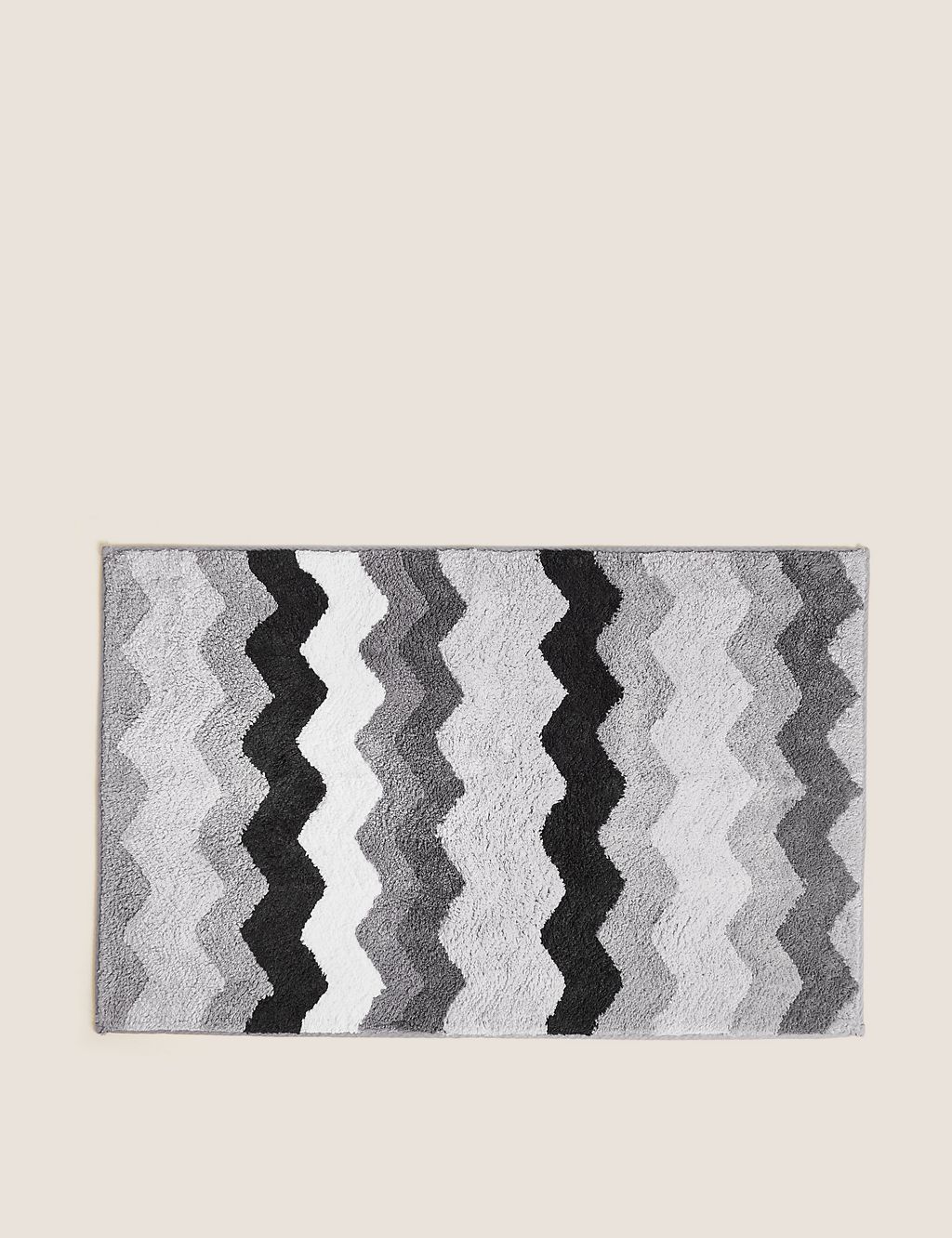 Pure Cotton Zig Zag Bath Mat