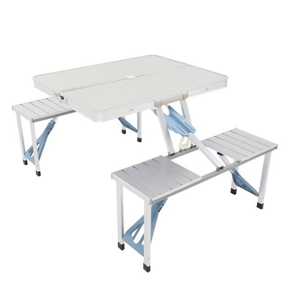 One Piece Folding Table and Chair Aluminum Alloy