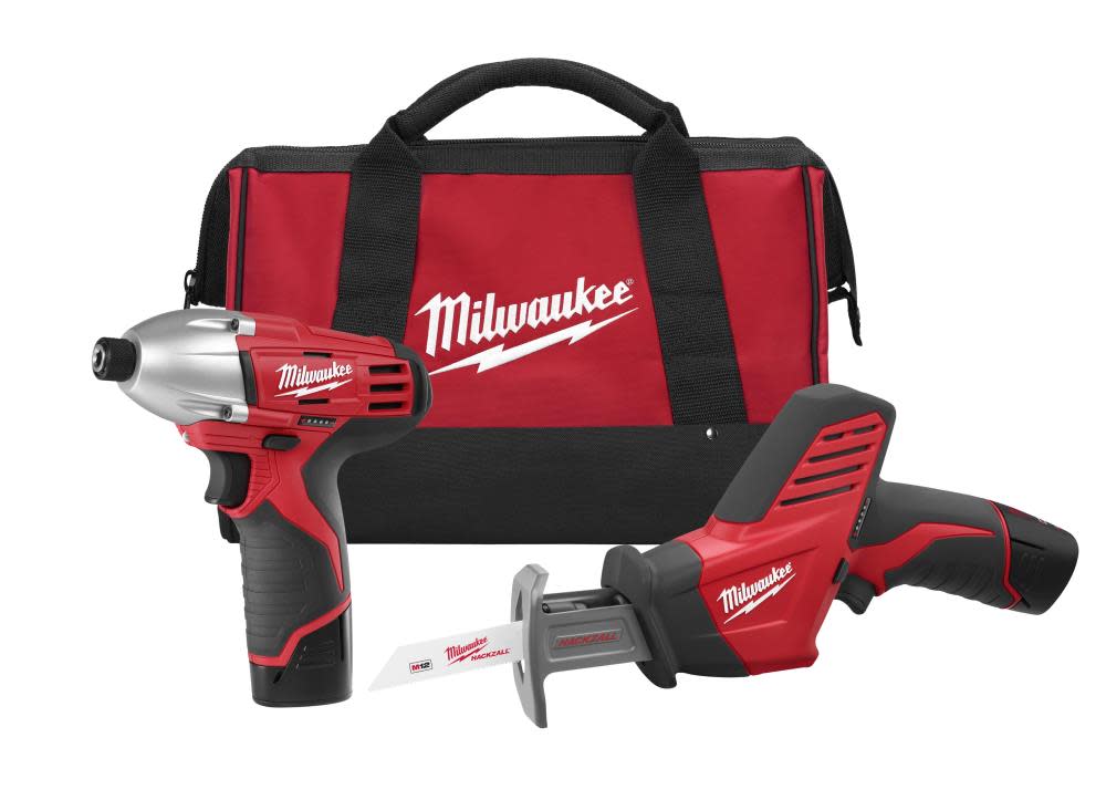 MW M12 Cordless Lithium-Ion 2-Tool Combo Kit 2491-22 from MW