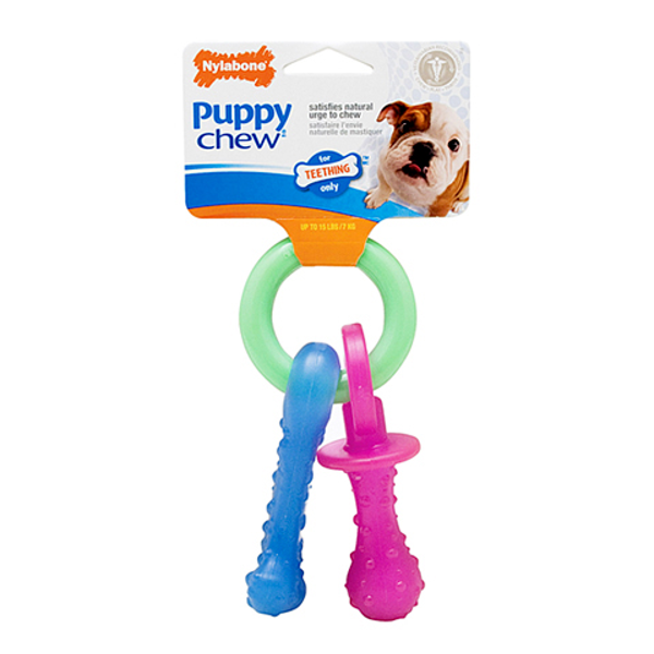 Nylabone Puppy Chew Teething Pacifier Dog Toy