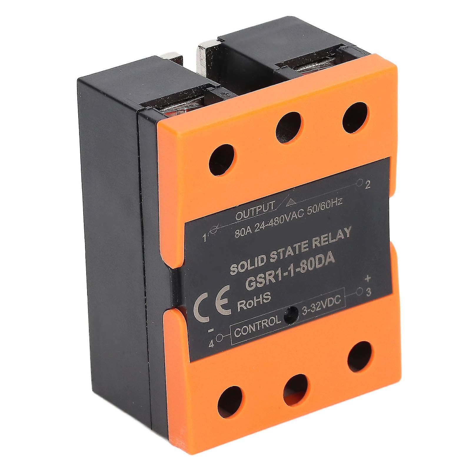 Solid State Relay SSR Input DC 3‑32V to Output AC 24‑480V for Home