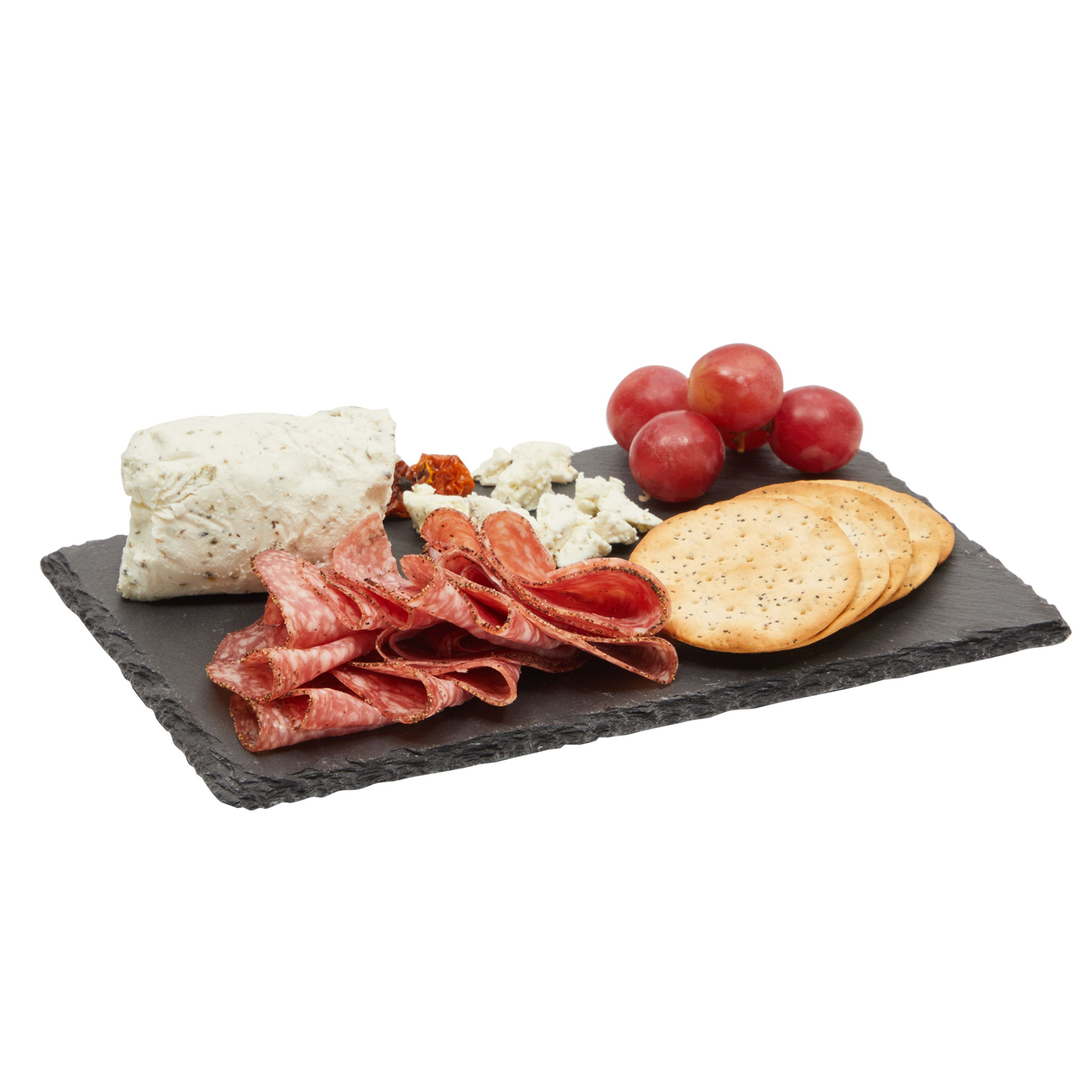 6-Piece Mini Charcuterie Boards with Chalk， Individual Stone Plates for Cheese， Meat， Appetizers， Sushi Plate for Brunch， Dinner， and Reception Meals， 6 x 9 in