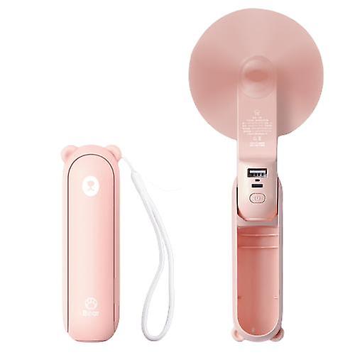 Portable Fan Mini Handheld Fan Usb 2000/4800mah Recharge Hand Held Small Pocket Fan With Power Bank Flashlight Feature