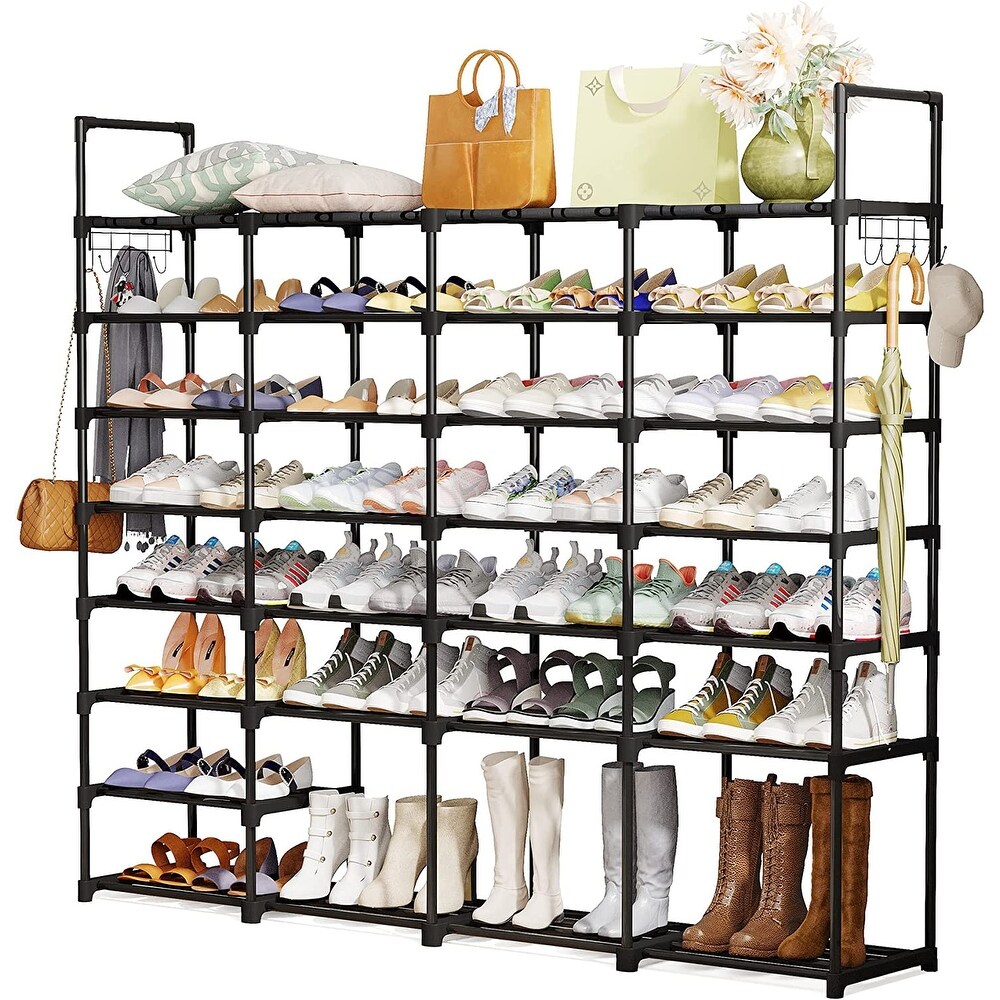 Large Shoe Rack Organizer   Tiered Storage Shoe Stand Tower for Sneakers  Heels  Flats  and Accessories by Lee Furniture