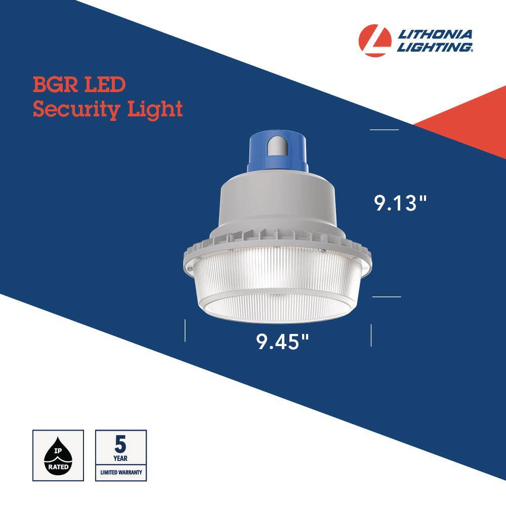 Lithonia Lighting 175-Watt Equivalent Integrated LED Gray Area Light with Switchable Color Temperatures BGR ALO SWW2 MVOLT PER DNA M2